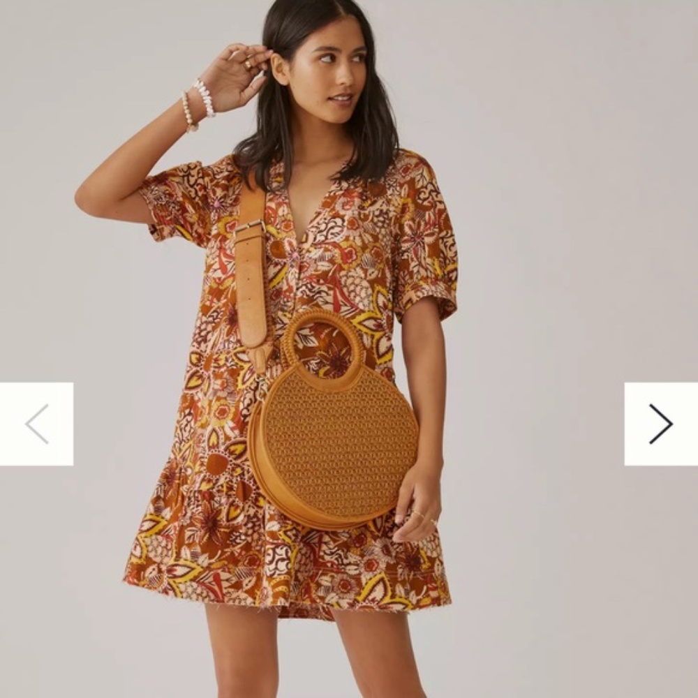 Anthropologie Pilcro Puff-Sleeve Tunic SIZE XS